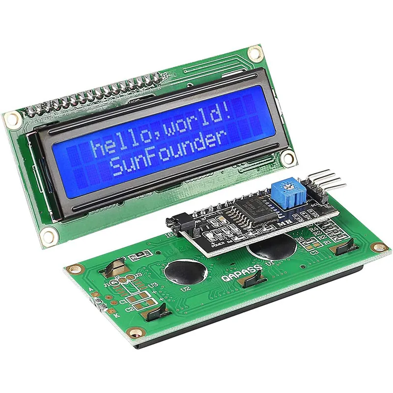 Модуль дисплея IIC/I2C/TWI LCD1602 для Arduino и Raspberry Pi I2C LCD1602A Модуль экрана ЖК-дисплея 16x2