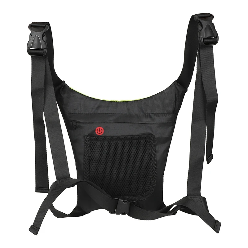 New-Bicycle Wireless Remote Control LED Turn Signal Vest Bicycle Guide Light Vest Reflective Luminous Safety Warning Vest