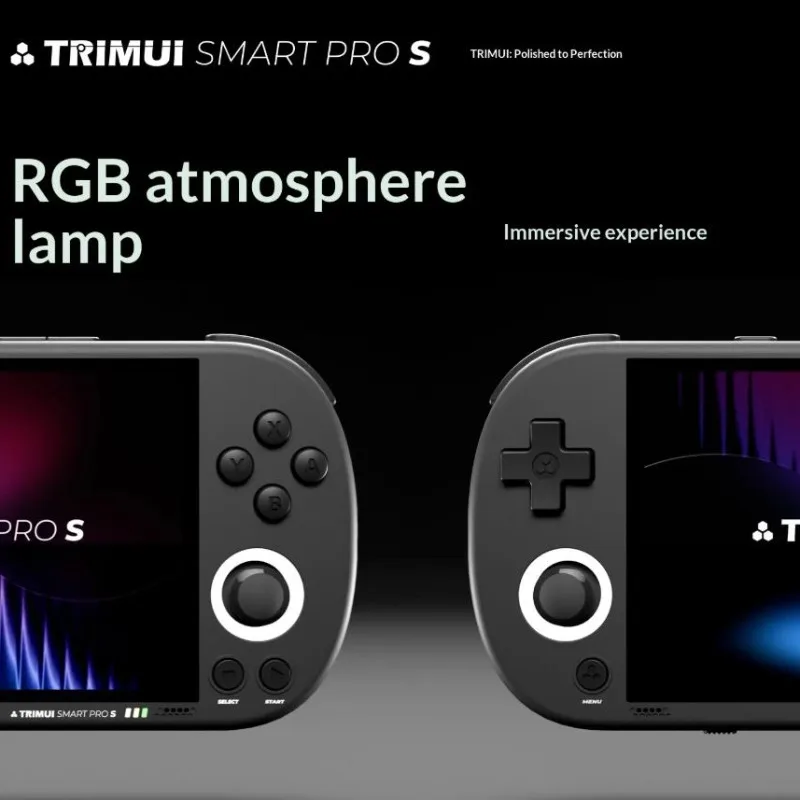 Trimui Smart Pro S وحدة تحكم بجهاز لعب محمول 4.96 بوصة IPS شاشة نظام لينكس عصا التحكم RGB الإضاءة Smartpros ريترو لعبة فيديو الهدايا #5