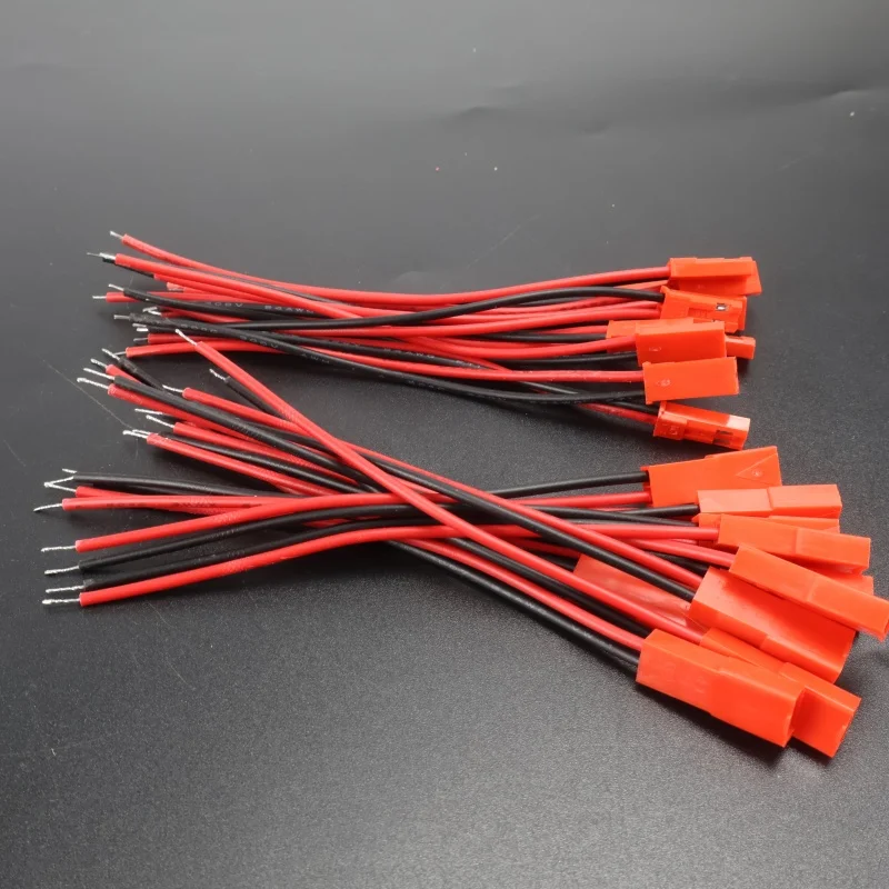 10 Paar männliches und weibliches JST-Steckerkabel 2-polig für RC BEC Batterieadapter Hubschrauber DIY FPV Drohne Quadcopter