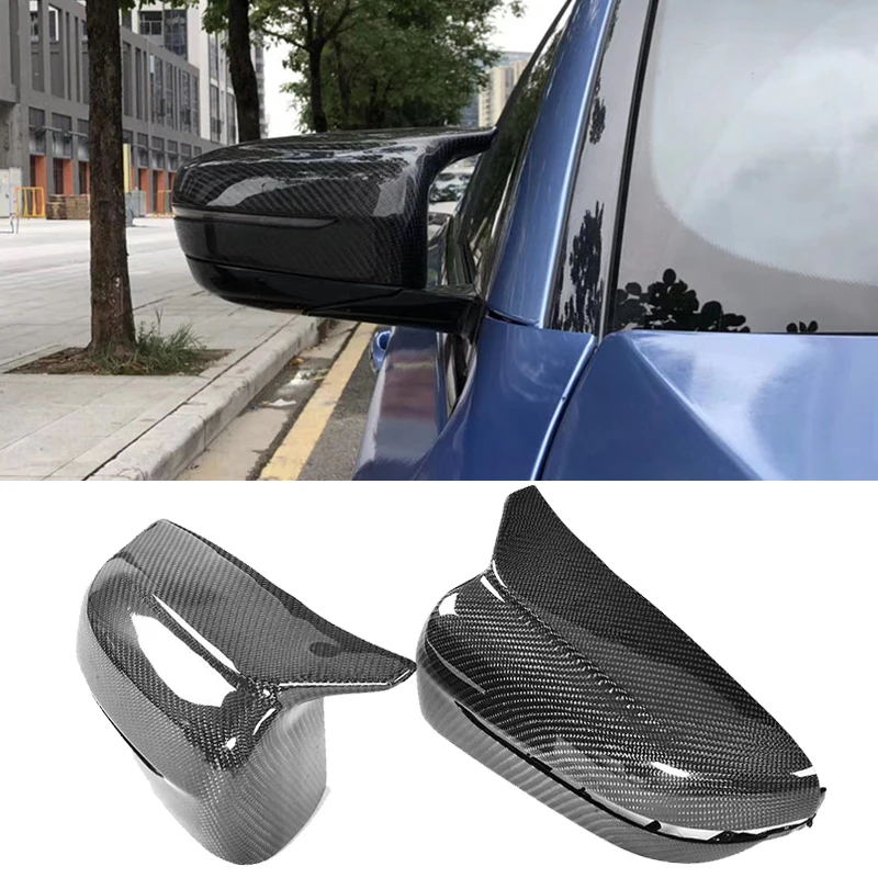 Carbon Fiber Rearview Mirror Covers Caps for BMW 5 Series G30 G31 7 Series G11 G12 Sedan 2017-2019 Car Side Mirror Caps Covers