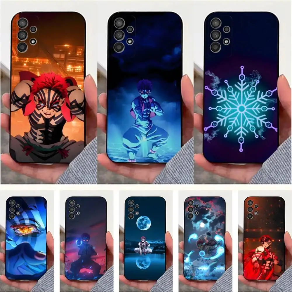 

Cool A-Akaza D-Demon S-Slayer Phone Case For Samsung S25,S24,S23,S22,S20,S21,S10,Ultra,Plus,Lite,FE,Soft Silicone Black Cover