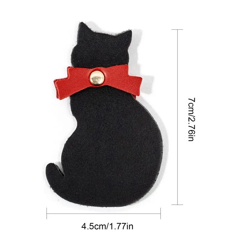 Segnalibro in pelle segnalibro creativo a forma di gatto accessorio per la lettura pennarello per pagine di libri divertenti supporto flessibile per pagine di libri con forte