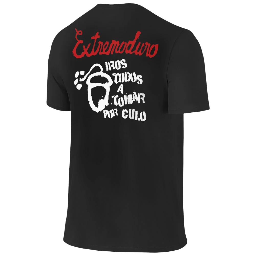 EXTREMODURO الفرقة تي شيرت مطبوع الرجال والنساء خمر القطن تيز الجولة الرقبة قصيرة الأكمام المتضخم تي شيرت ملابس الصيف