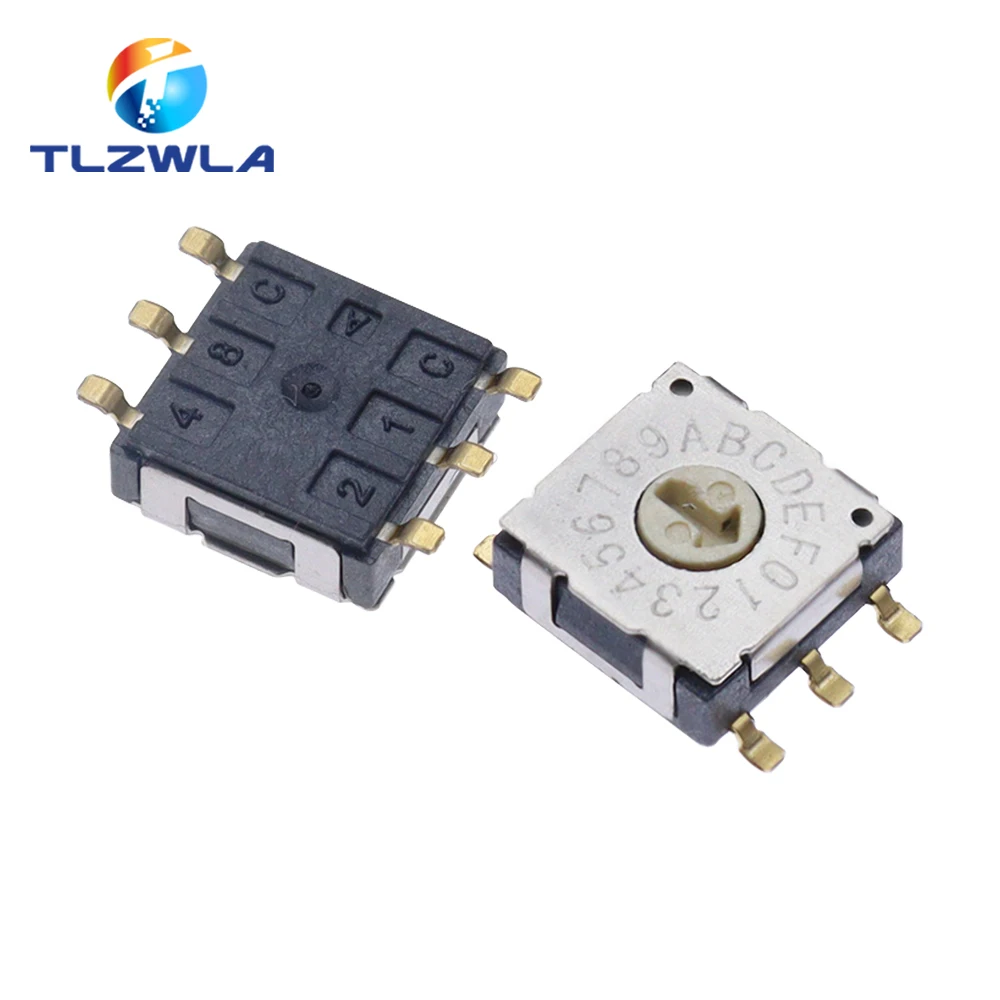 Rotary Code Switch SMD Band Switch RST-10RM-PT Digital Dip Switch 10 position 0-9 coding RST-16RM-G3