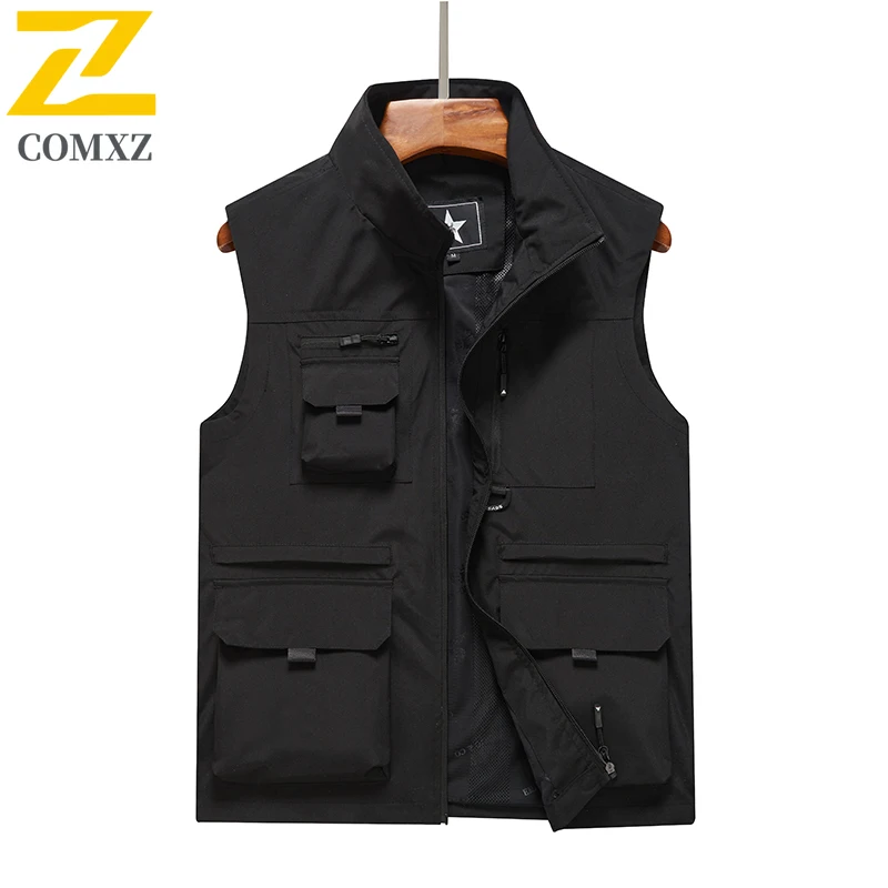 Utility Gilet Man 2025 Multi Pocket Photography Fishing Quick Dry Breathable Vests Outdoor Sleeveles Apparel Wear Resistant Vest