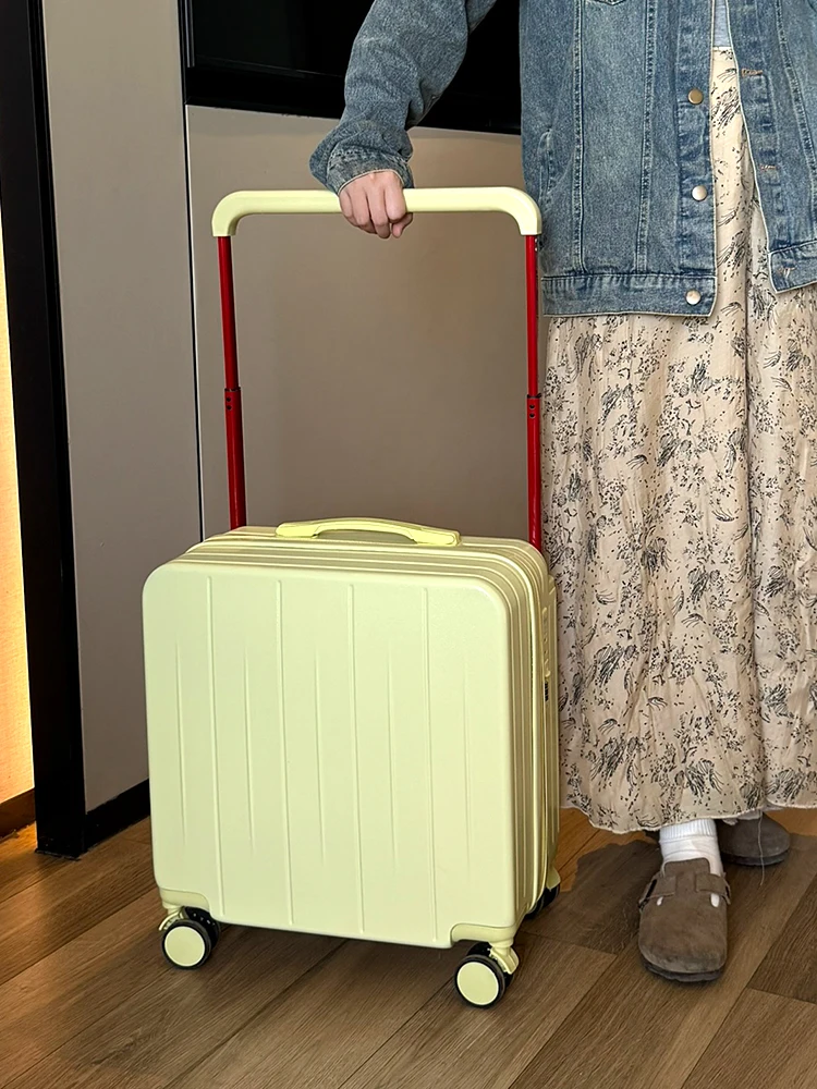 fashionable-wide-pull-rod-luggage-small-18-inch-women's-carry-on-short-trip-children's-travel-suitcase-password-box-20-inch