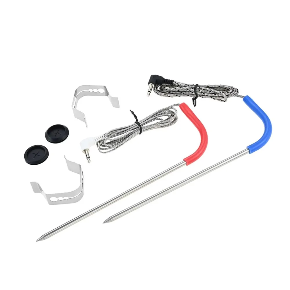 TFORU-2Pcs For Traeger Pellet Grill Meat Probes With 3.5Mm Plug- Accurate Food Temperature Sensor For BBQ Grill Smoker Cooking