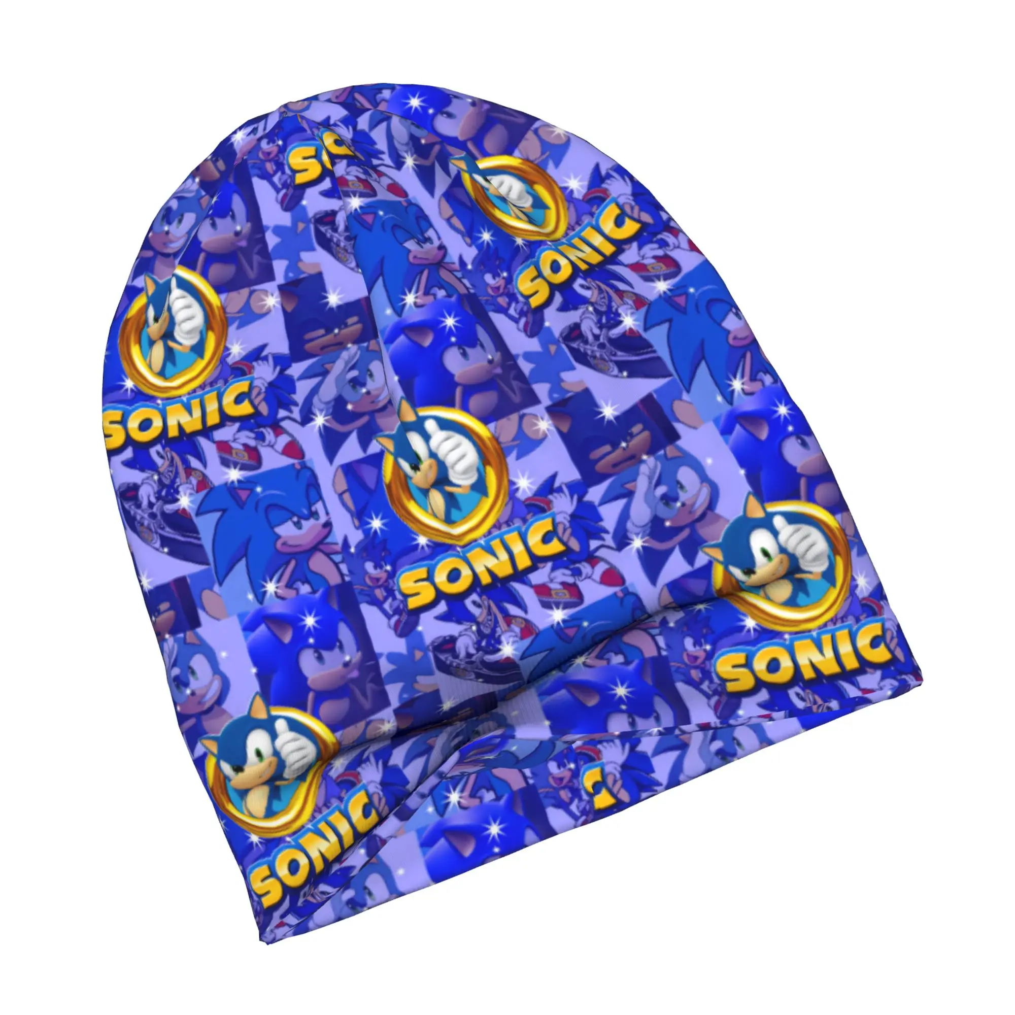 Cartoon H-Hedgehogg S-Shadow Skullies Beanies Caps Men Women Unisex Trend Winter Warm Knit Hat Adult Game Bonnet Hats