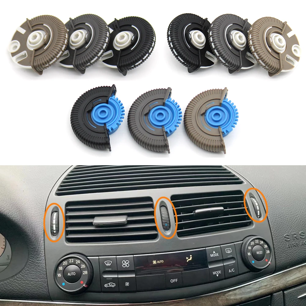 Front Left Right Air Conditioner Ac Vent Base Roller Knob For Mercedes Benz E Class W211 2003-2008 E230 E260 E280 2118300054