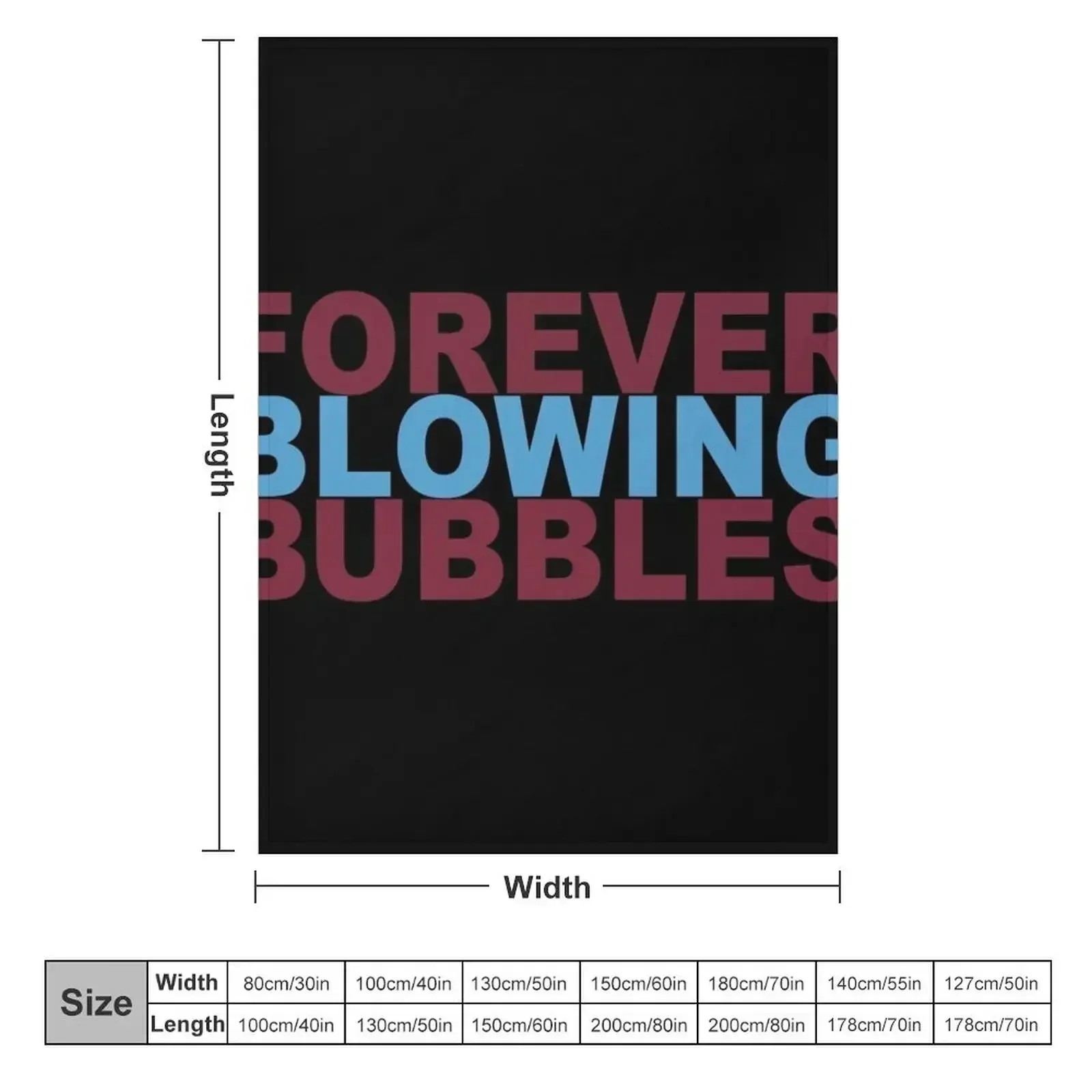 Forever Blowing Bubbles Throw Blanket