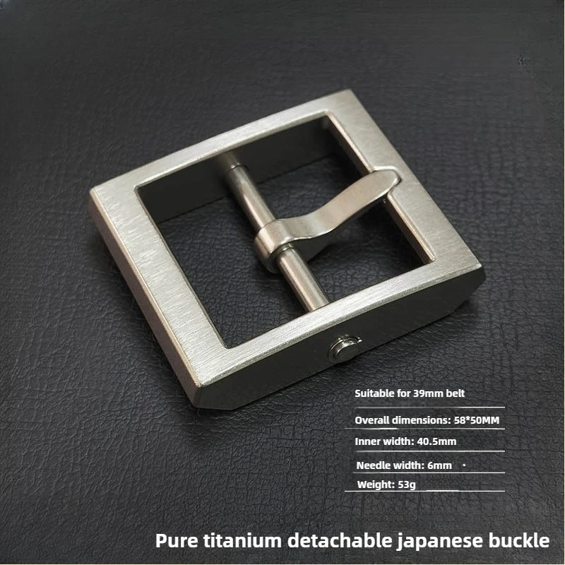 4 سنتيمتر التيتانيوم النقي حزام دبوس مشبك الرأس-الصدأ الرجال والنساء للإزالة المضادة للحساسية Colorfast تنوعا أحزمة الموضة مشبك #3