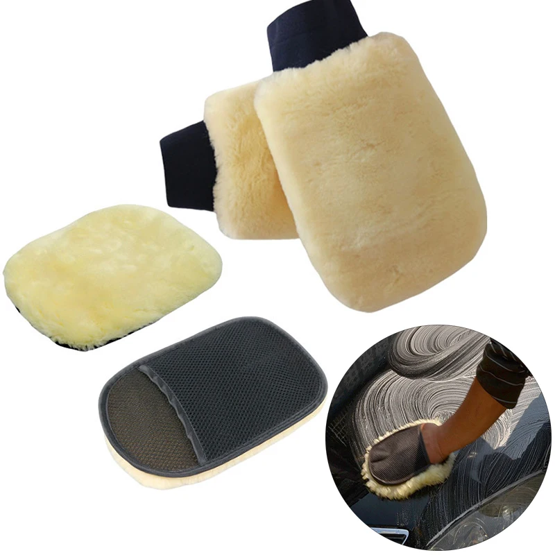 

Soft Microfiber Wool Auto Car Washing Glove Household Car Cleaning Gloves Motorcycle Car Care Washing Cloth Cleaning Supplies