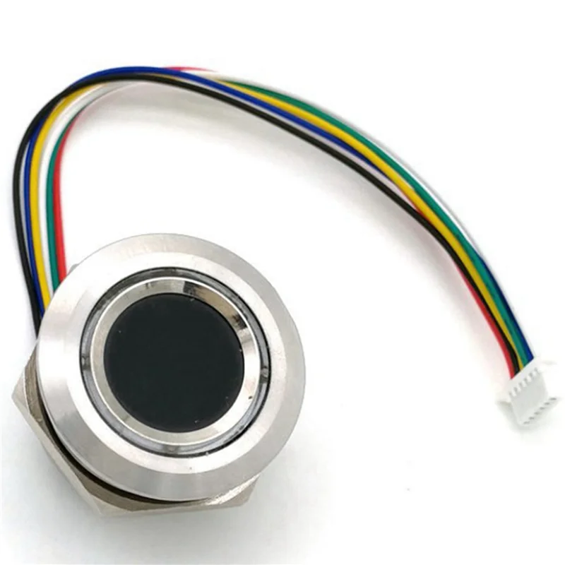 AA84 2X K216 Плата управления отпечатками пальцев + модуль отпечатков пальцев R503 Двухцветный кольцевой индикатор Контроль доступа