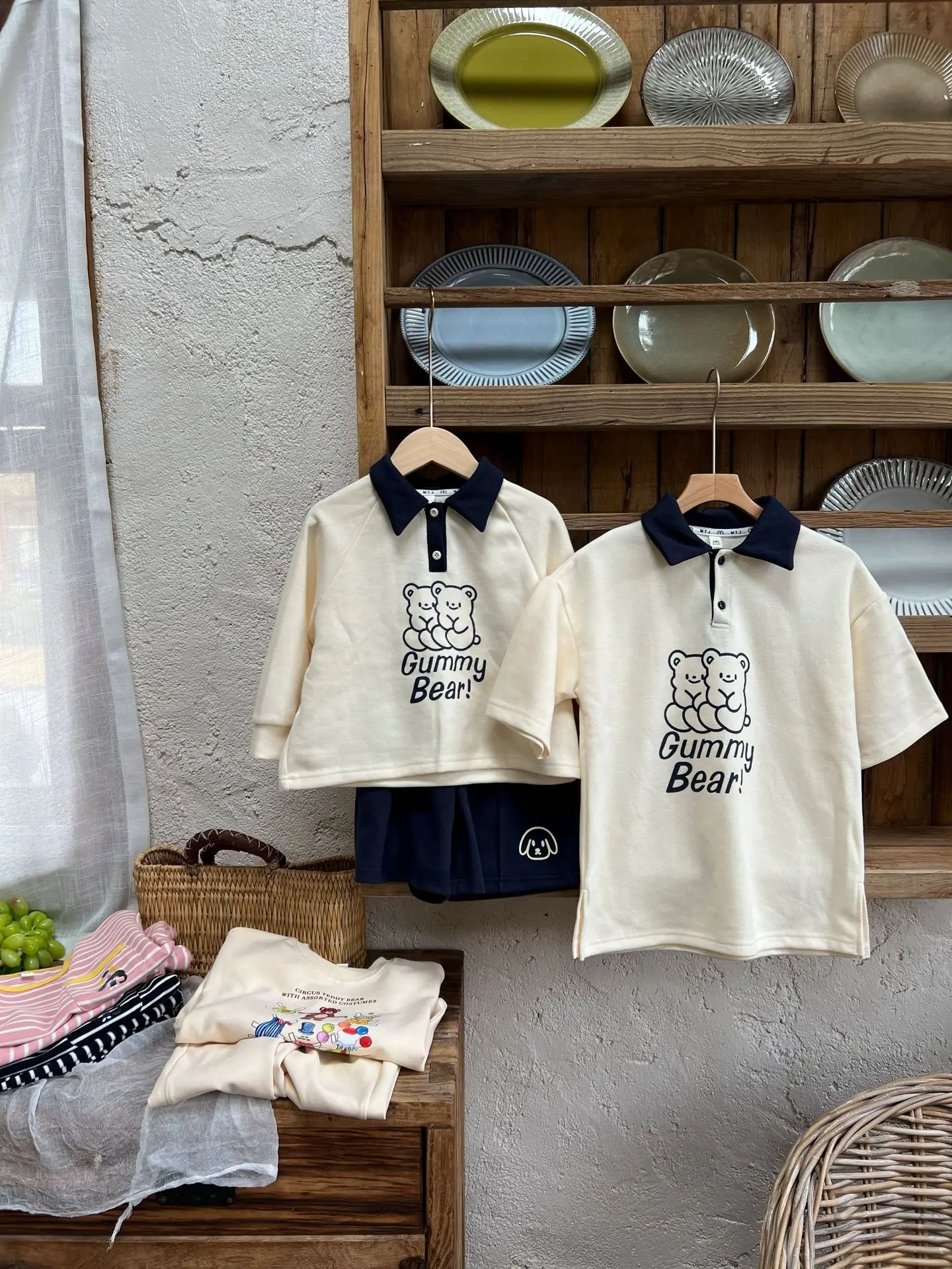 Spring Kids Brothers And Sister Long Sleeves Clothes Children Two Piece Clothing Set For Boys Outfits Korea Girls Dress  123