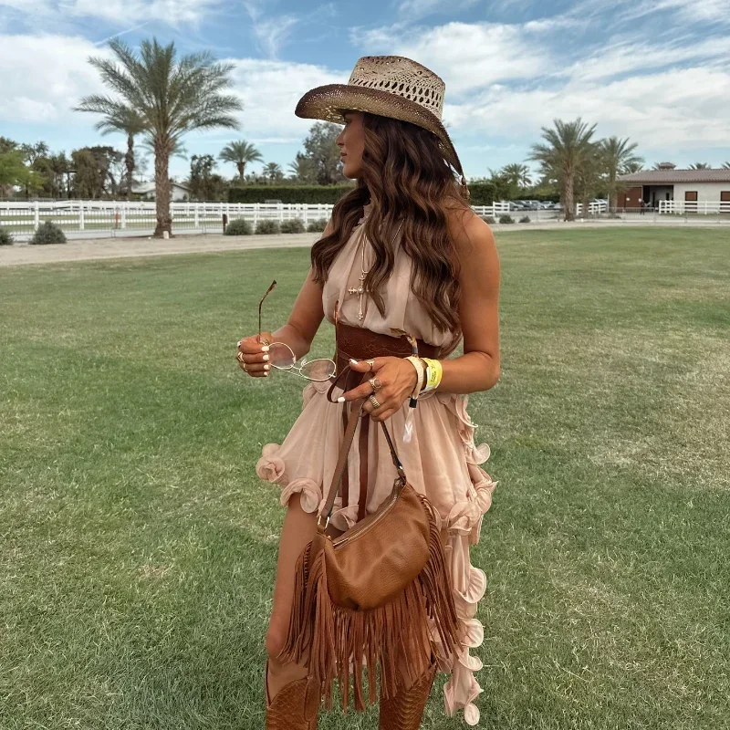 Elegante babados bainha superior saia define duas peças vintage doce sem mangas rendas até colheita topos saia de cintura baixa 2025 conjuntos de roupas femininas