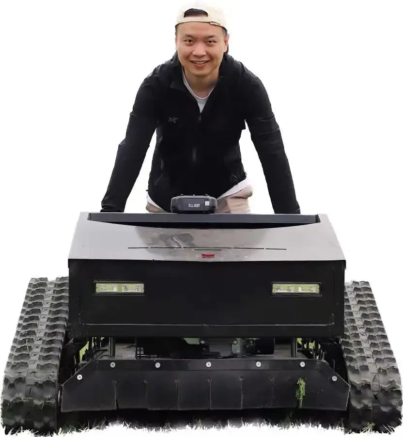 

Gasoline Lawn Mower RC Slope Lawn Mower Tracked All Terrain Remote Control Robot Weed Mowing Machine