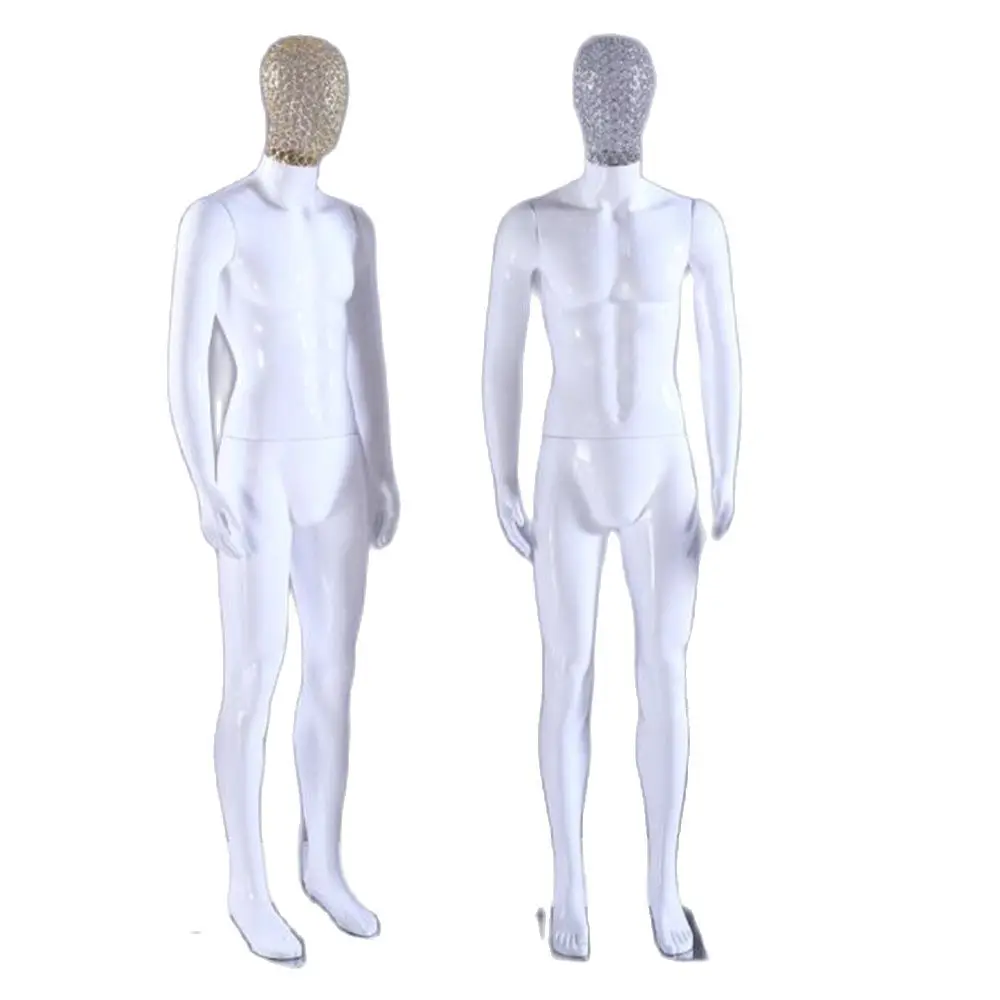 Plastic Full ABS Male Art Cloth Mannequin for Body Model, Display Stand, Wedding Dress Store, Iron Base, Dummy Platform, D144