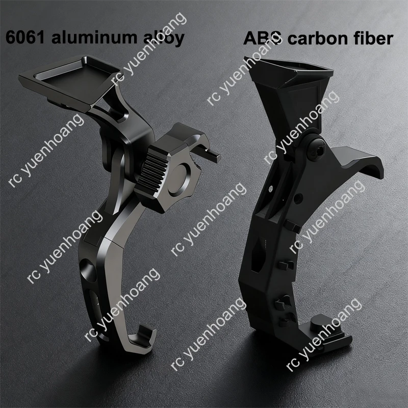 1PCS FPV Casco tattico Occhiali digitali Flip Mount Adattatore per autocarro con cassone ribaltabile con regolazione dell'angolo per DJI Goggles 2 Drone Accessori