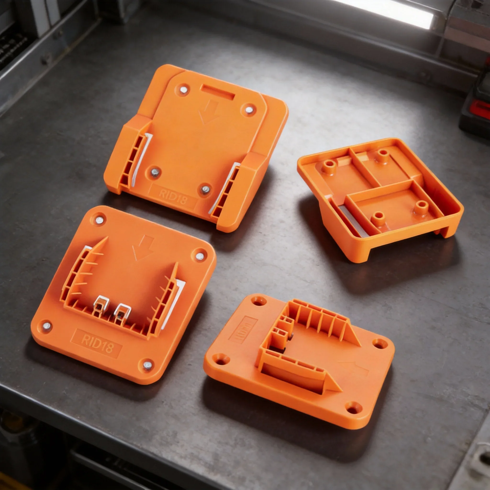 Suporte de bateria para ferramentas AEG 18V, suporte para bateria RIDGID 18V, suporte para furadeira, fácil instalação