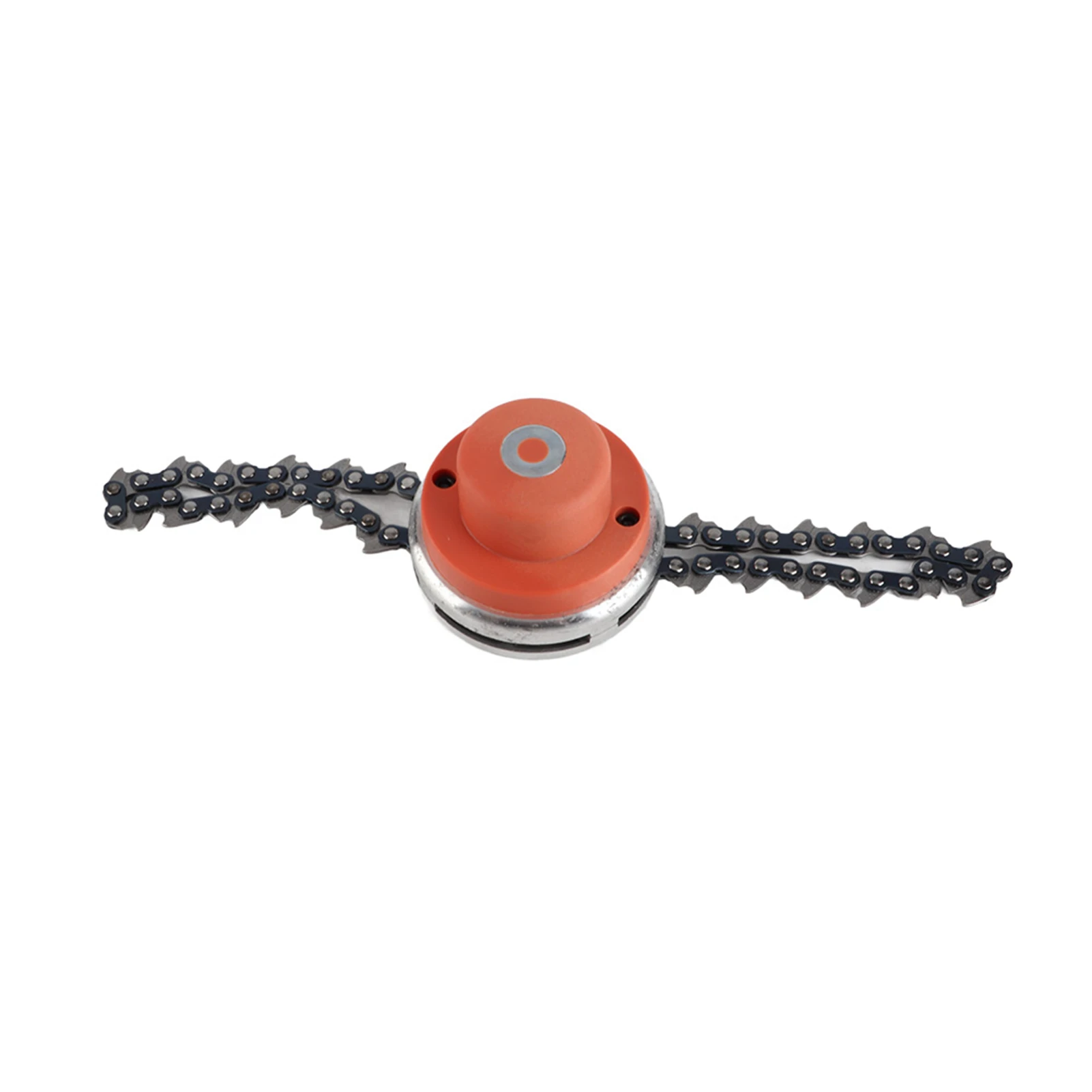 Chain Trimmer Head Multifunctional Chain Trimmer Head Replacement Parts Garden Tool Lawn Mower Accessories Orange Trimmer Head