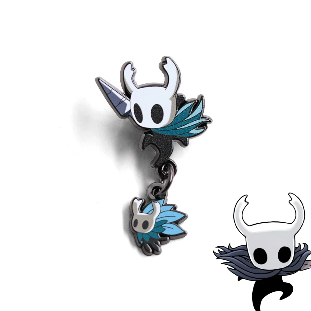 

Игра Hollow Knight: Silksong Cospaly, металлический значок, костюм, булавки для лацканов, сумка, броши, унисекс, аксессуары для мультяшных фигурок, реквизит для вечеринки