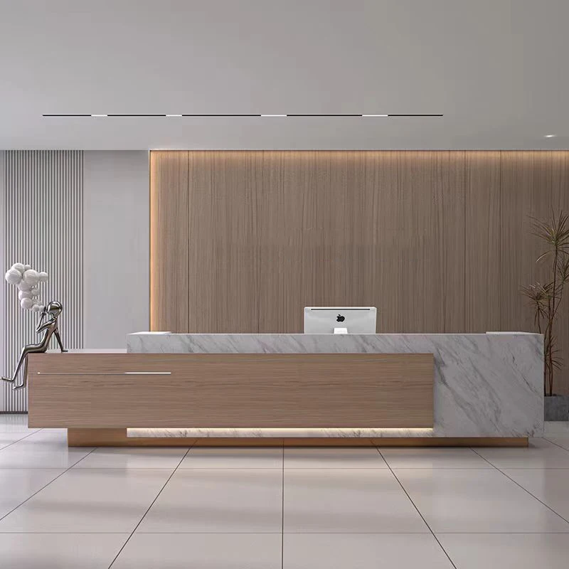 

Luxury Salon Reception Desks Bar Restaurant Companydisplay Long Reception Desks Organizers Hotel Scrivania Commercial Furniture