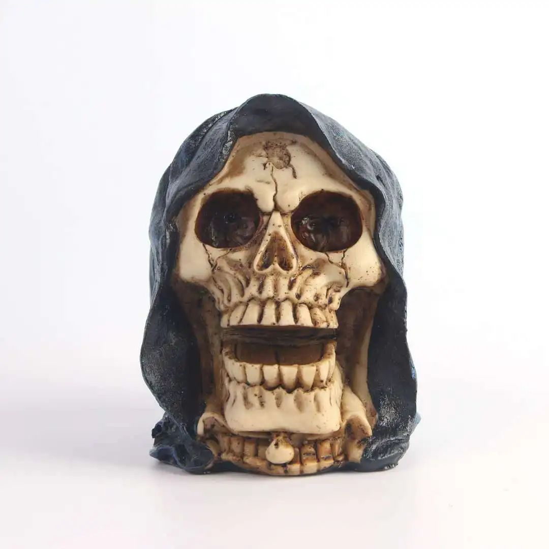 

Resin Skull for Halloween Decor Human Skeleton Statue Collectible Decoration Home Party Horror Props