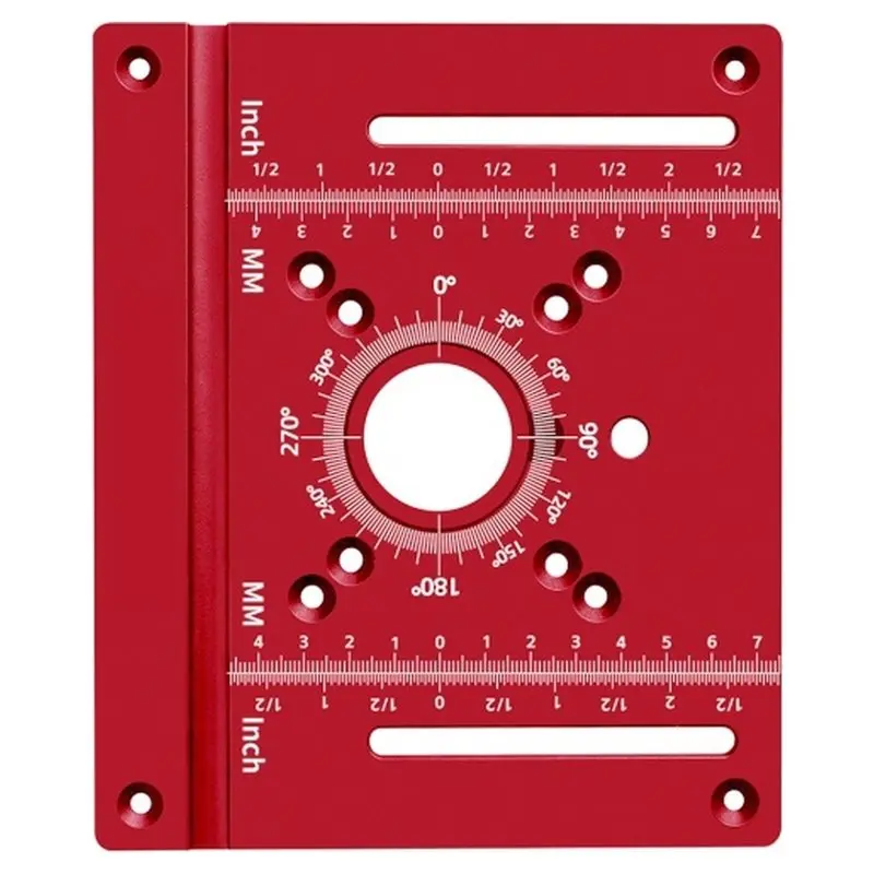 AB33-Router Lift/Insert Plate -Woodworking Router Table Insert (Compatible With Compact Routers And Full-Size Routers)