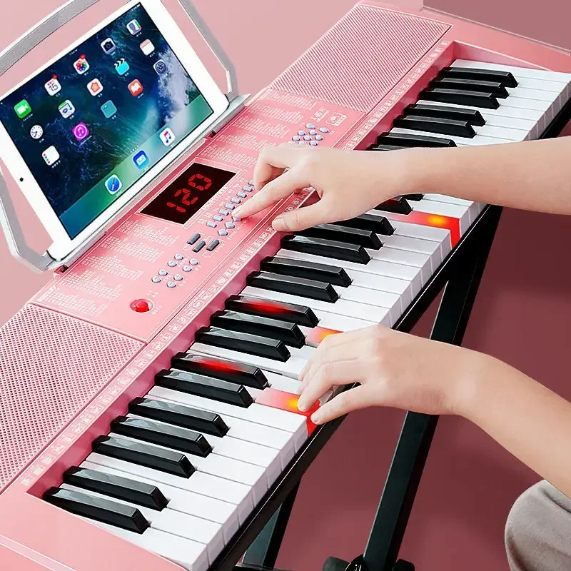 

Professional Piano Keyboard Real Adults Electronic Piano Portable Midi Controller 61 Keys Teclado Infantil Musical Instruments