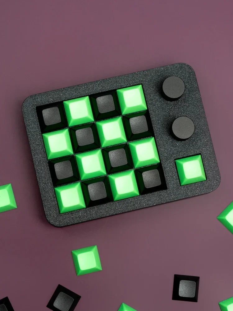 Imagem -02 - Mir 17 Mais Teclado Mecânico Mini com Fio Teclado Personalizado 17 Mais Teclas Abs Plástico Jogo de Escritório Teclas de Atalho Teclado de Jogos Presente