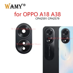 WAMY Rear Back Camera Glass Lens Replacement for OPPO A18 A38 CPH2591 CPH2579 With Sticker