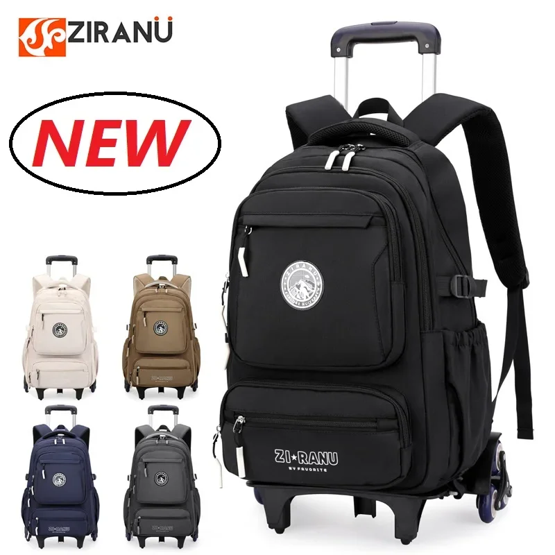 

Rolling Backpack for Boys Kids Back Pack with Wheels Trolley Back To School Bag for Teens Elementary Wheeled Backpack Mochila