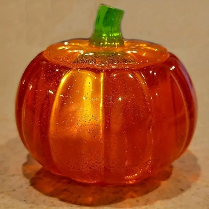 2pcs Pumpkin Jar Silicone Molds Halloween Jar With Lid Resin Mold Halloween Candy Jars Epoxy Resin Molds Candle Holder - view 5