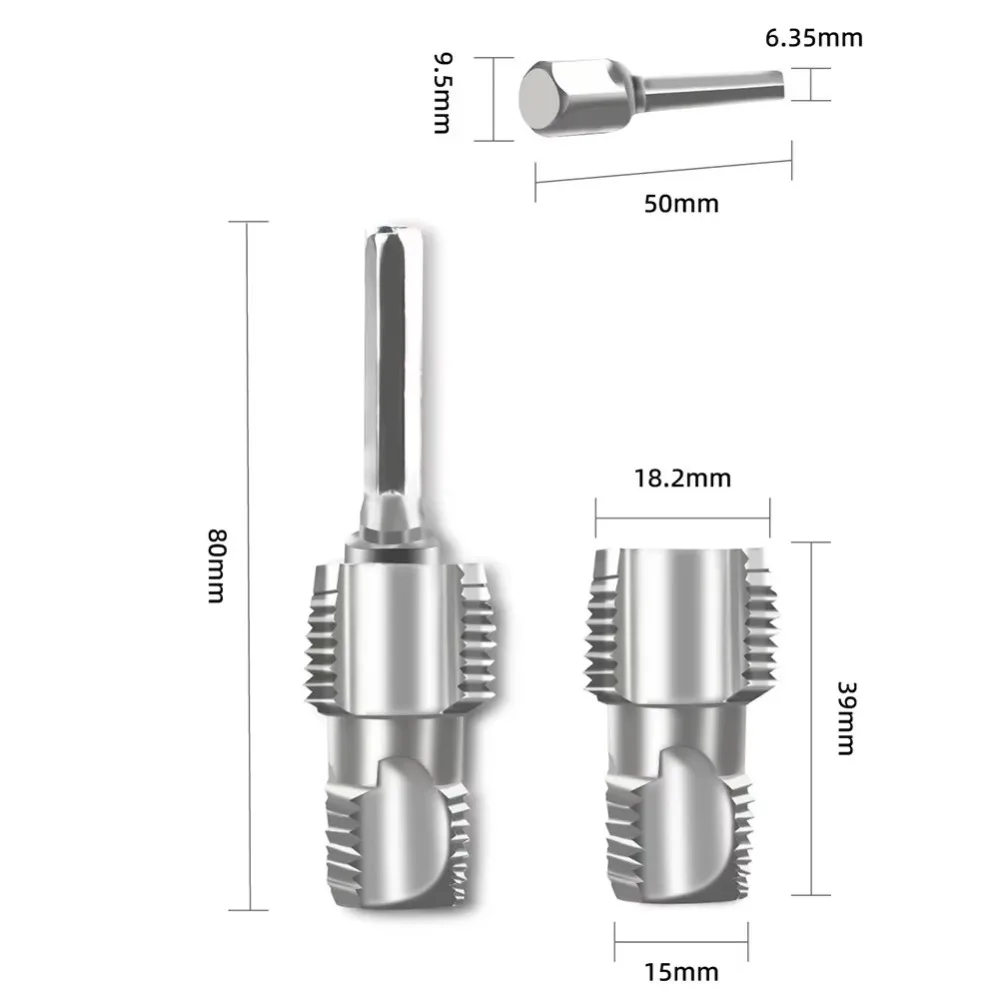 Double Head Water Pipe Inner Hole Opener Universal Manual Water Pipe Thread Openers 4-point 6-point Water Pipe Tapping Tool