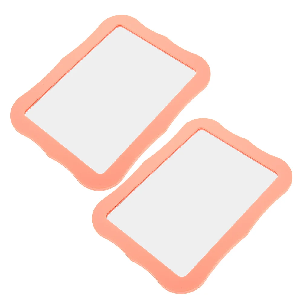 2 szt. Lusterko do szafki, magnetyczne, szkło wysokiej rozdzielczości zapewniające wyraźne odbicie, kompaktowa konstrukcja, bezpieczne zaokrąglone rogi, do szkoły i biura.