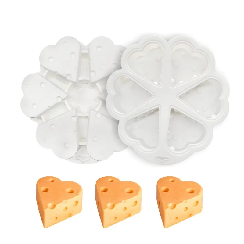 

Cheesecake Silicone Mold New 3D Heart Shape Baking Chocolate Mousse Jelly Candy Pastry Decoration Mold Kitchen Tool Accessories