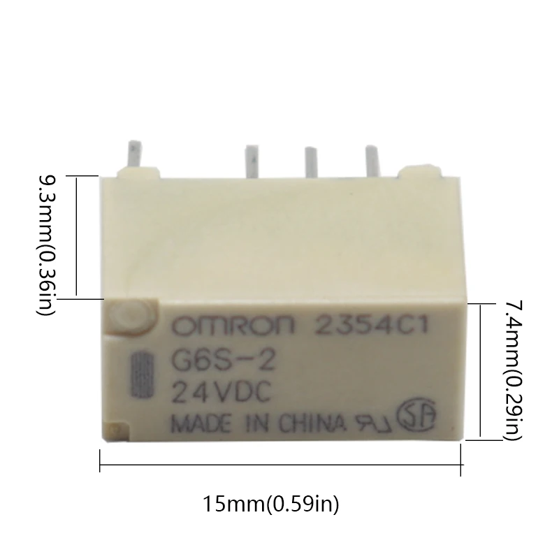 【10-2PCS】G6S-2 5VDC 12VDC 24VDC Signal Relay 8Pin DC 5V 12V 24V 2A Mini Signal Switch Relays