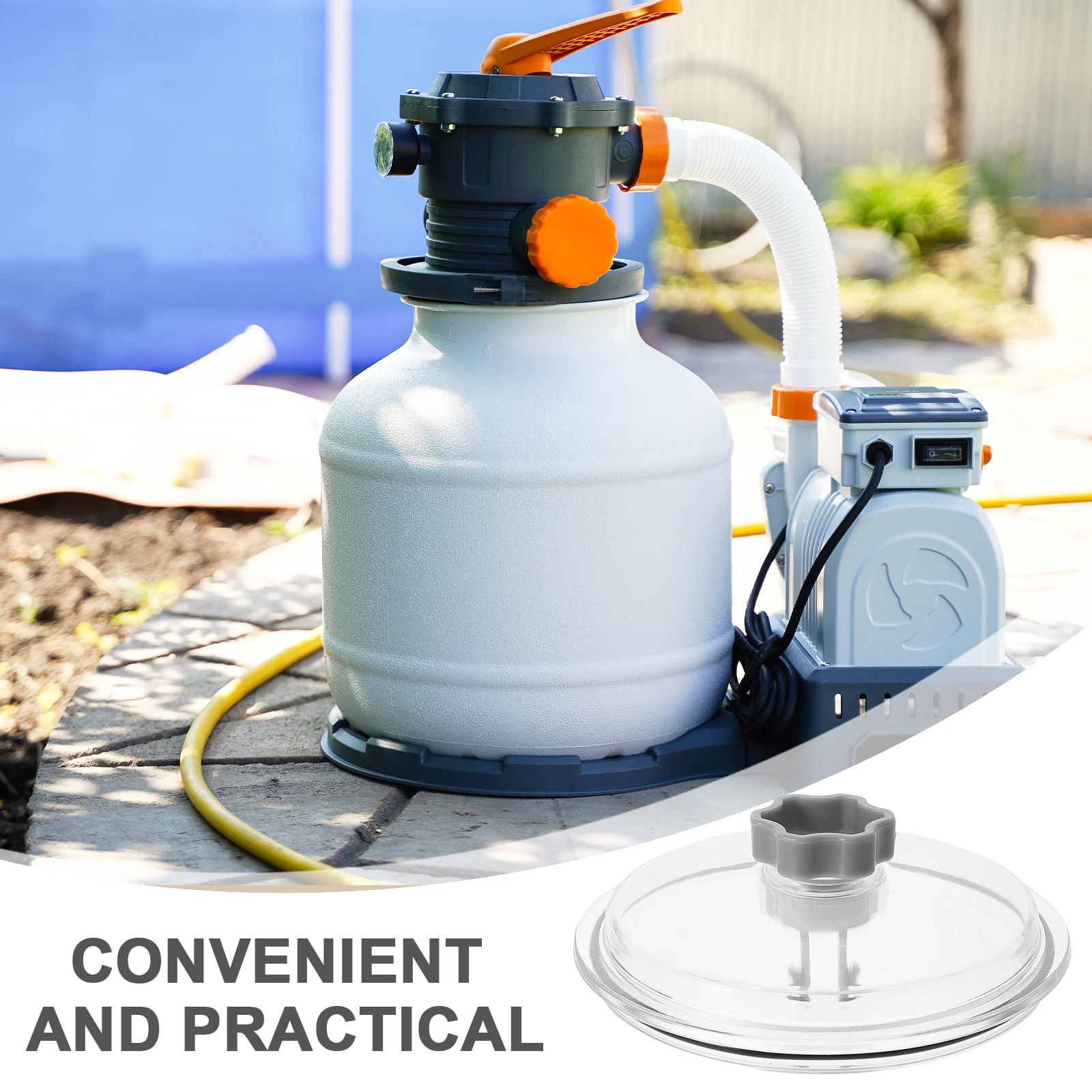 

Pool Pump Cover Replacement Parts Durable Plastic Sand Filter Cap Easy Install Tight Seal Prevent Leaking Spa Pool Accessories