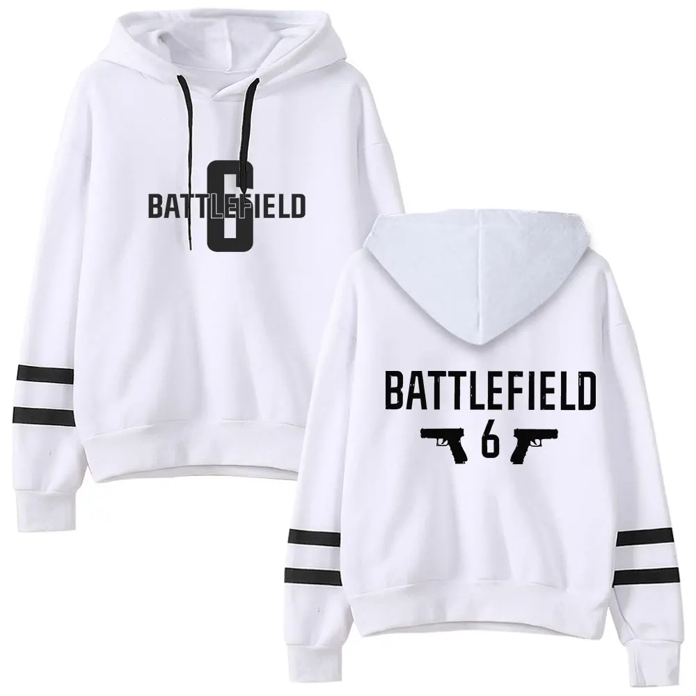 Battlefield 6 Merch Vintage 90s كنزة قطيفة موضة هوديي البلوز الرياضة البلوز الشارع الشهير البلوز