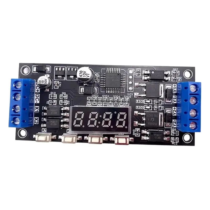 A99E-DC 12V-24V High-Power MOS Tube Field Effect Tube Delay Time Module Timing Loop 2-Way Two-Way Switch Control Board Module