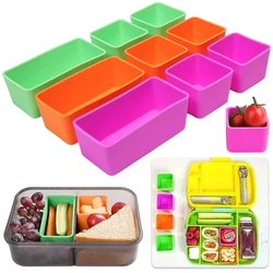 Silicone Lunch Box Dividers Bento Divider Cup Reusable Food Container Bento Bundle Lunch Box Dividers for Kids Lunch Accessories