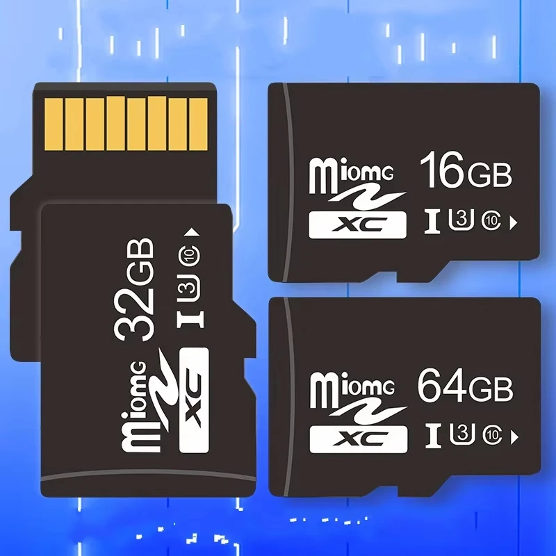 Tarjeta de Memoria SD para Cámara, 128GB 64GB 32GB 16GB 8GB 4GB, Alta Velocidad C10, U3 A2, Tarjeta Micro SD