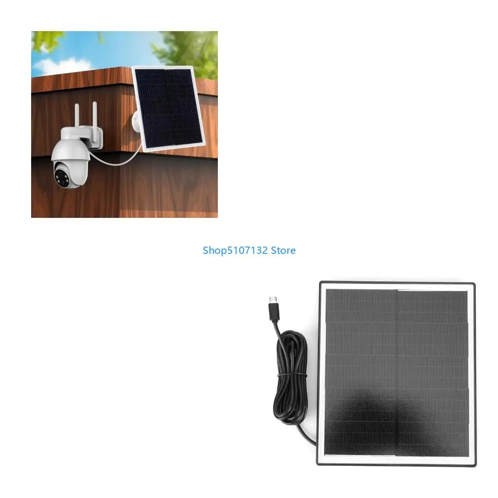 87HD الطاقة المتجددة 6W 5V شاحن شمسي مع النوع C للمساواة في لوحة الطاقة الشمسية المقاومة للماء