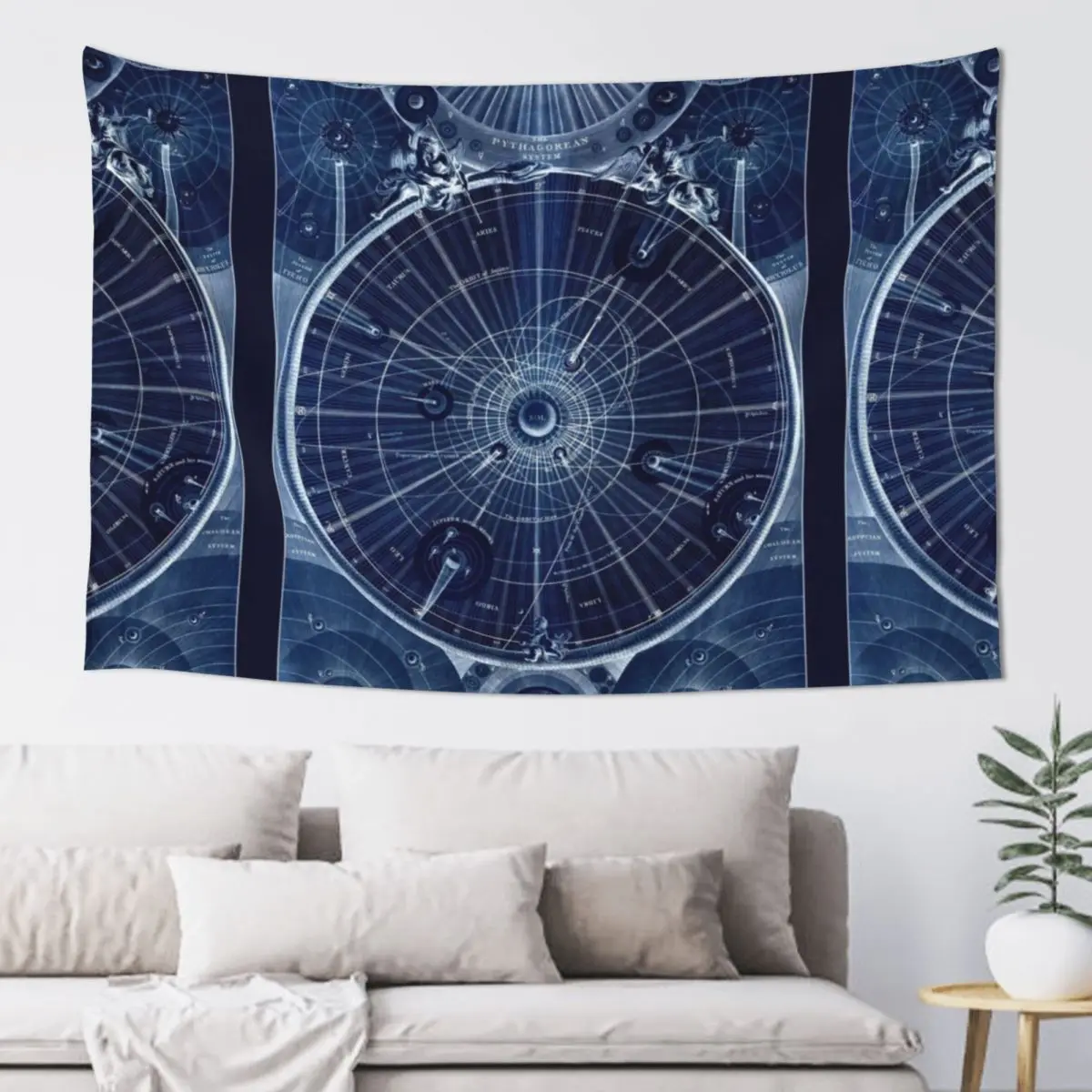 

Celestial Map of the Universe Antique map of the Solar System Tapestry Decorative Wall Room Decorating Aesthetic Tapestry