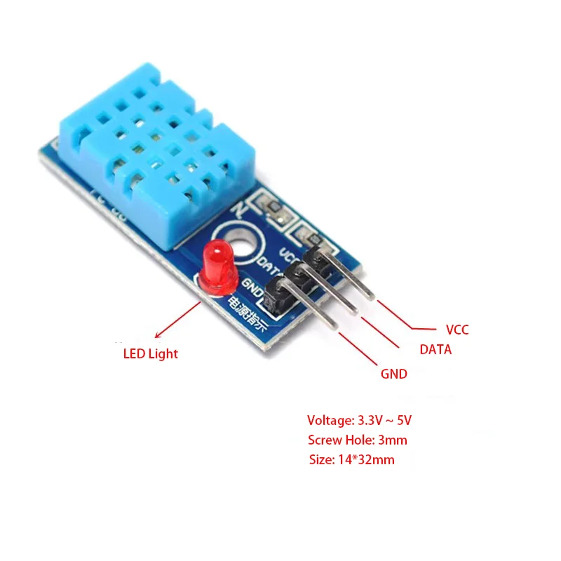 YYS DHT11 Temperature And Relative Humidity Sensor Module For Arduino DIY Starter Kit