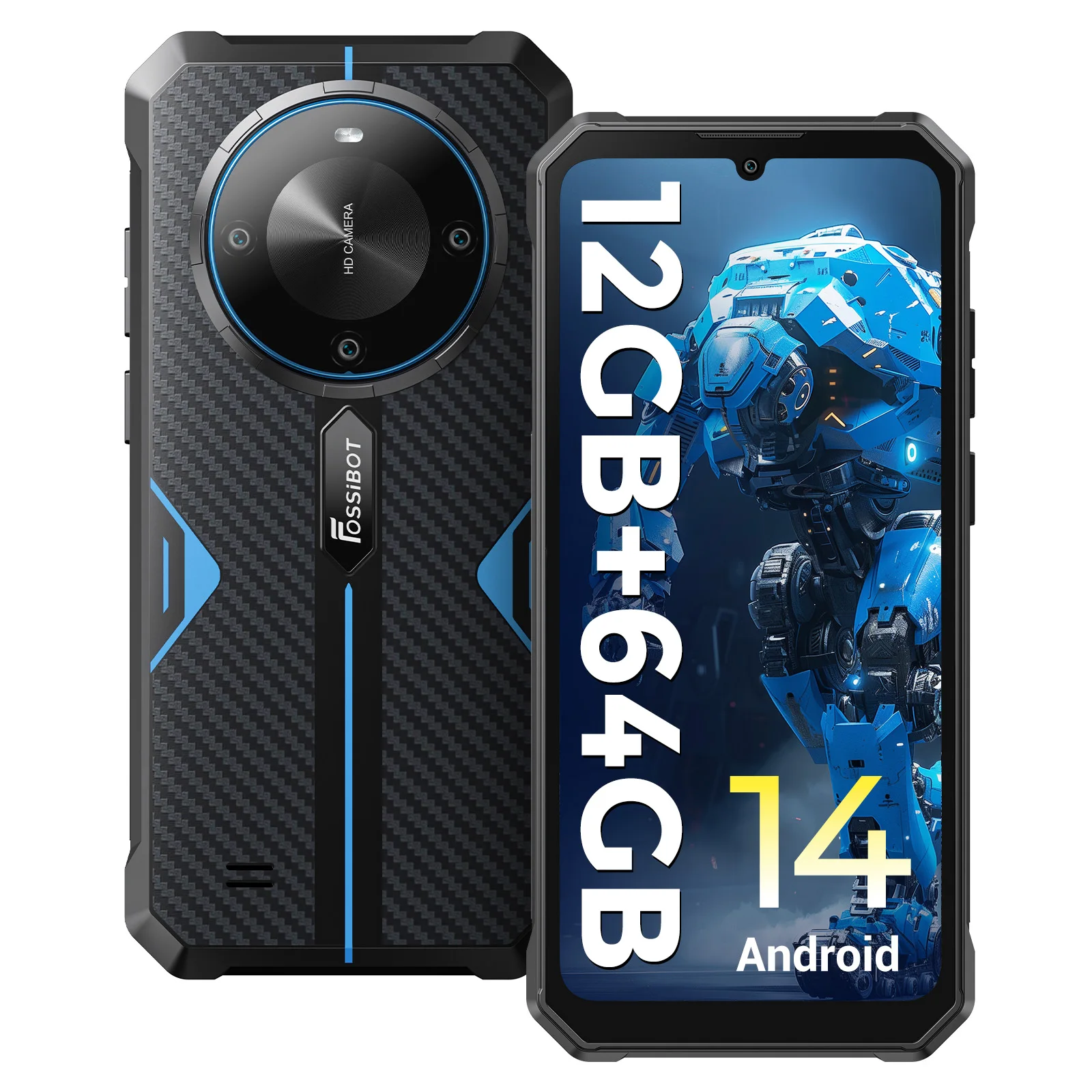 ワールドプレミア]FOSSiBOT F105 頑丈なスマートフォン Android 14 OS