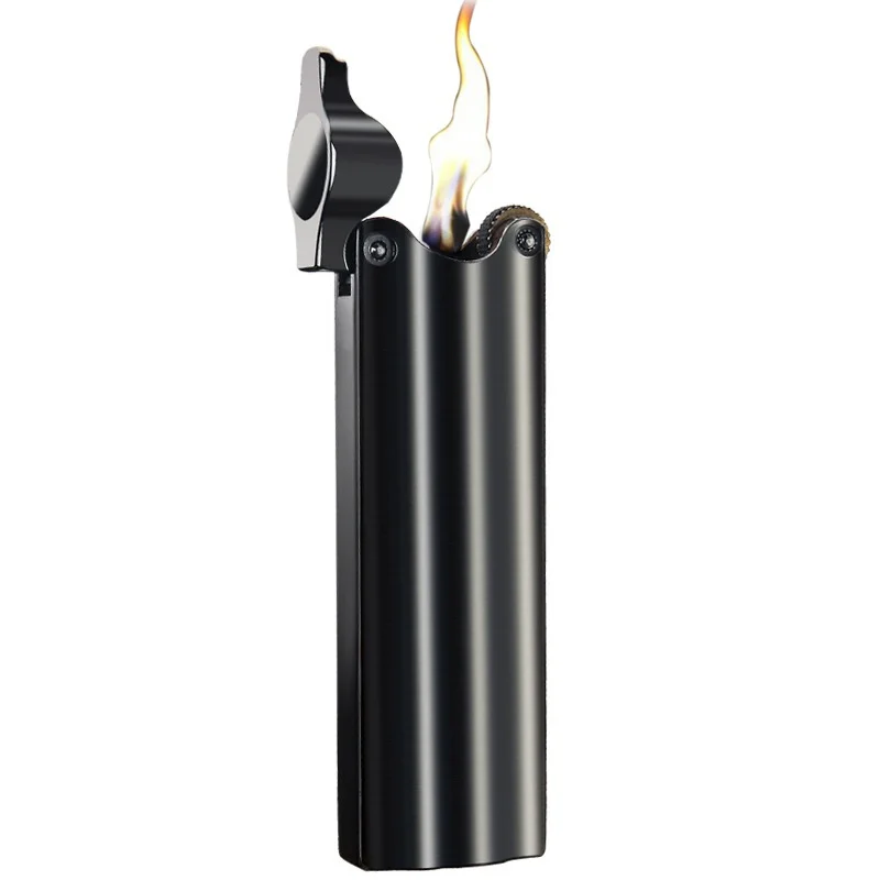 

Men's Personalized Gift Creative Retro Metal Grinding Wheel Lighter Kerosene Lighter Smoking Accessories (NO GAS)