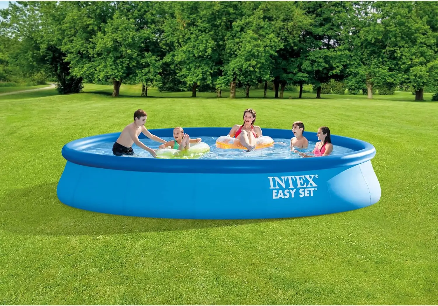 15x33 Easy Set Pool Set Toy Inflatable Pool for The Whole Big Family Swimming Large Outdoor Tubs Accessories Garden Supplies