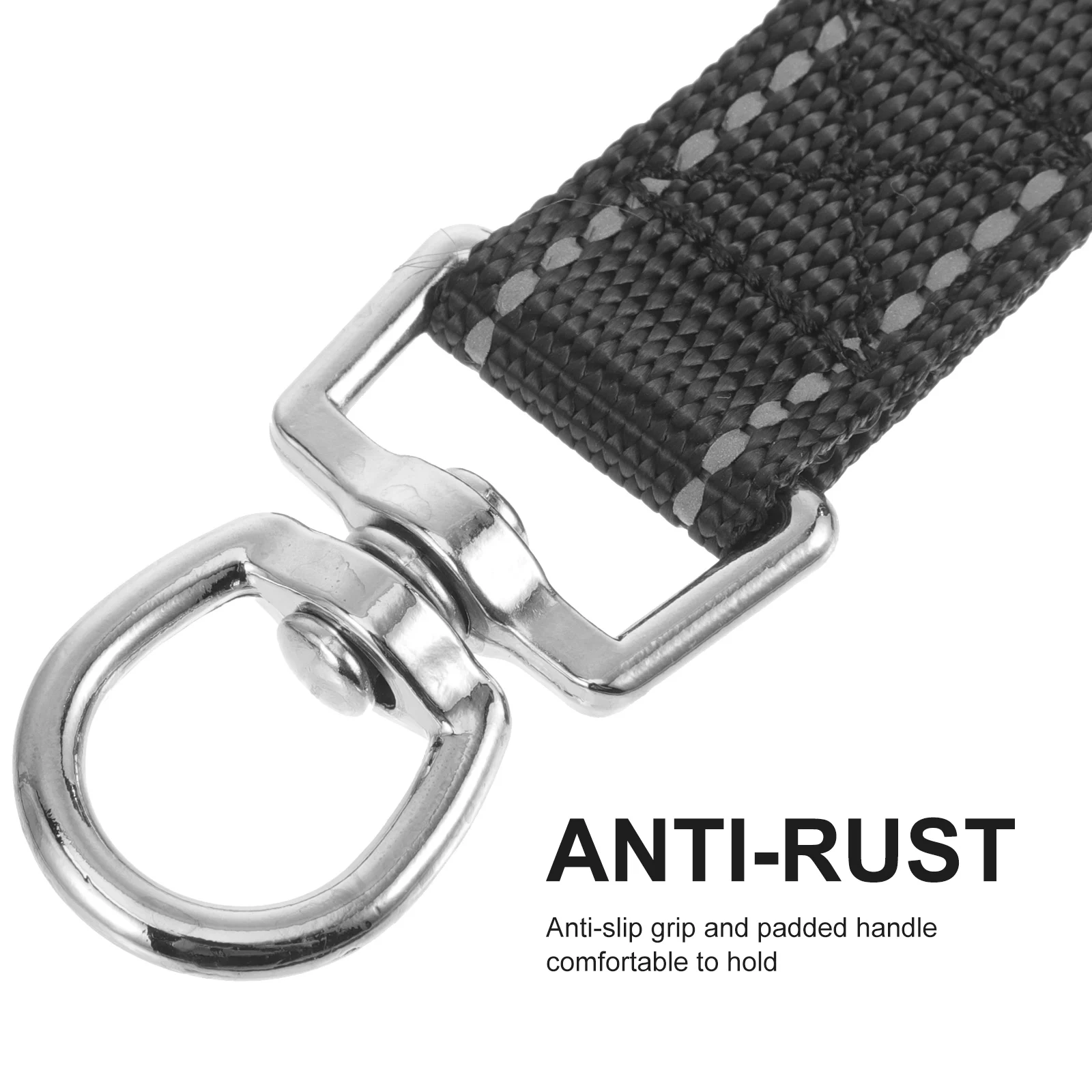 

Reflective Dog Leash Triple Walking Comfortable Pet Traction Rope 360 Degree Buckle Elastic Nylon Anti Slip Soft H Collar